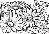 daisies-coloring-page